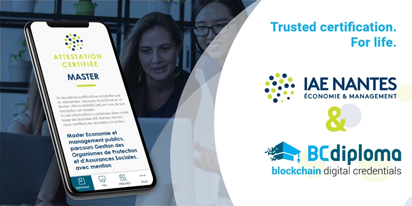 IAE Nantes - Trusted certification for life