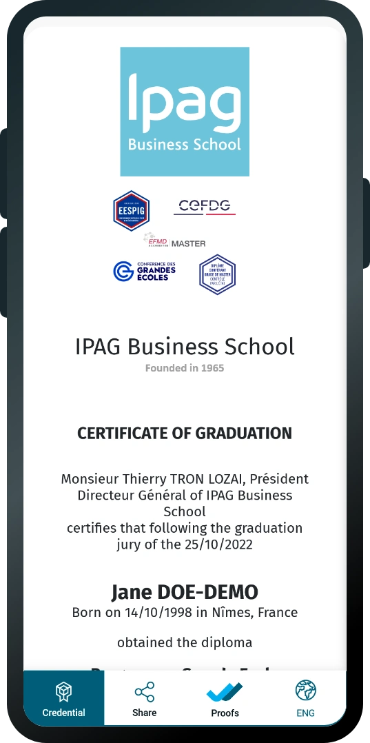 IPAG Credential Mobile