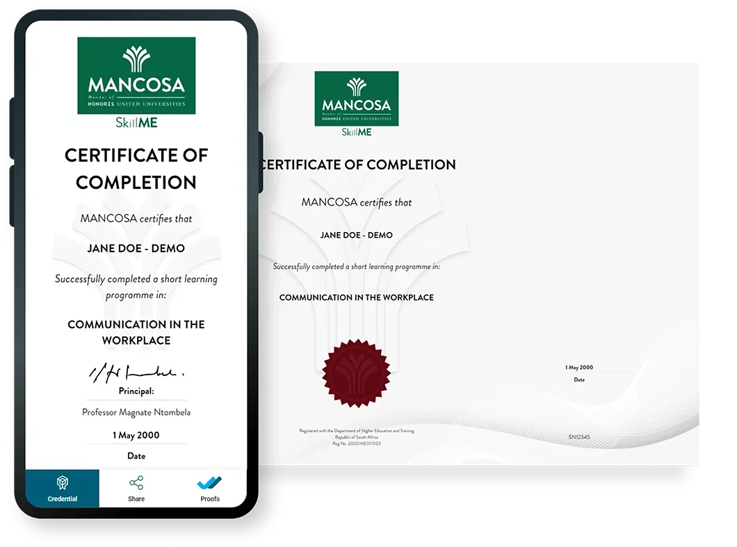 Mancosa Digital Certificates